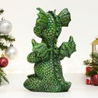 Фигура "Зеленый дракоша медитирует" 25х15х14см - Фото 3