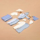 Набор для новорожденных 15 предметов, цвет джинс/голубой/молочный, рост 56-62 см - Фото 2