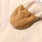 Конверт утепленный для новорожденных, цвет латте, рост 62 см - Фото 4
