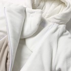 Конверт утепленный для новорожденных, цвет молоко/серый, рост 62 см - Фото 3