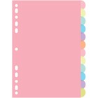 Разделитель листов A5 (210×165 мм) цветовой, 12 листов, "deVENTE. Pastel" полипропилен 140 мкм, индивидуальная упаковка - Фото 1