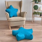 Декоративная подушка «Старс», размер 55х55х12 см, цвет бирюзовый - фото 301503559