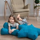 Декоративная подушка «Старс», размер 55х55х12 см, цвет бирюзовый - Фото 2