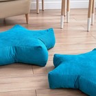 Декоративная подушка «Старс», размер 55х55х12 см, цвет бирюзовый - Фото 3