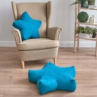 Декоративная подушка «Старс», размер 65х65х20 см, цвет бирюзовый - фото 301503564