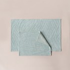Комплект ковриков для ванны «Орта», размер 50x60 cм, 60x100 см, цвет бирюзовый - Фото 3