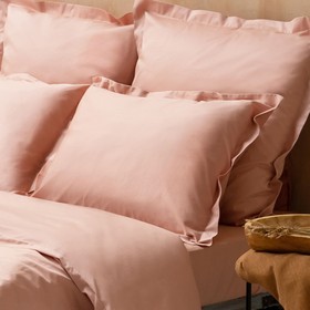 Комплект наволочек «Ферги», размер 50x70 см, цвет бежево-розовый, 2 шт