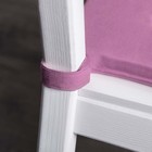 Комплект подушек для стула «Билли», размер 37х42 см, цвет бледно-розовый, 2 шт - Фото 2