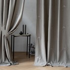 Комплект штор с подхватами «Мэри», размер 145x280 см, цвет бежево-серый, 2 шт - Фото 3