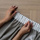 Комплект штор с подхватами «Мэри», размер 145x280 см, цвет бежево-серый, 2 шт - Фото 5