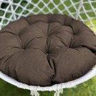 Подушка для качелей «Билли», диаметр 60 см, цвет коричневый