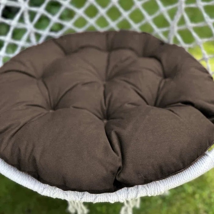 Подушка для качелей «Билли», диаметр 60 см, цвет коричневый - фото 1882869256