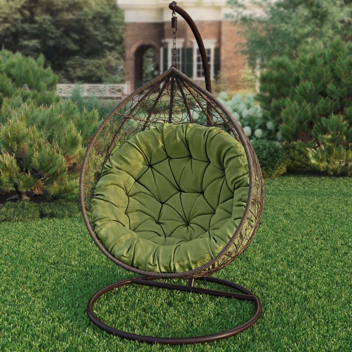 Подушка для качелей «Билли», диаметр 115 см, цвет травяной