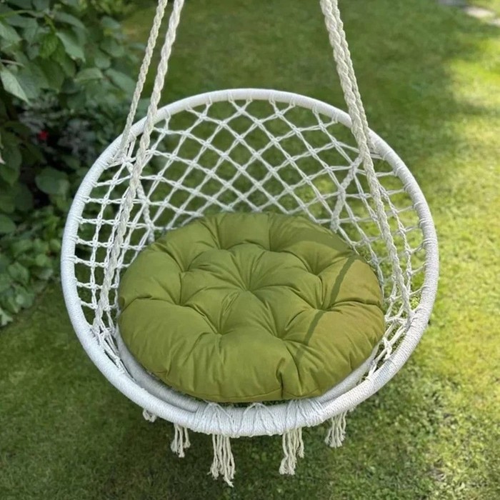 Подушка для качелей «Билли», диаметр 60 см, цвет травяной