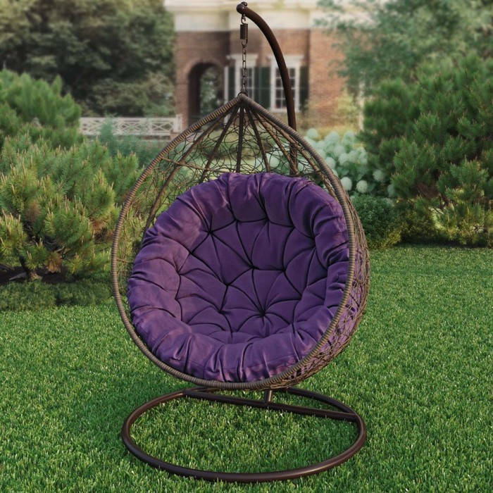 Подушка для качелей «Билли», диаметр 115 см, цвет фиолетовый