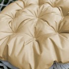 Подушка для качелей «Вилли», диаметр 60 см, цвет бежевый - Фото 4