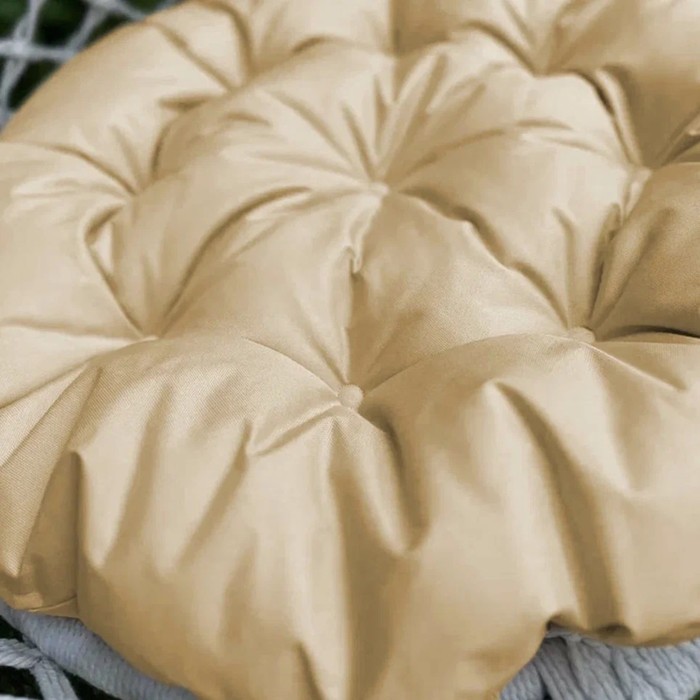 Подушка для качелей «Вилли», диаметр 60 см, цвет бежевый - фото 1881382996