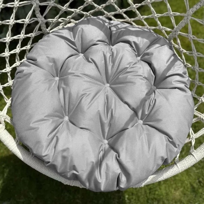 Подушка для качелей «Вилли», диаметр 60 см, цвет светло-серый - фото 1882869403