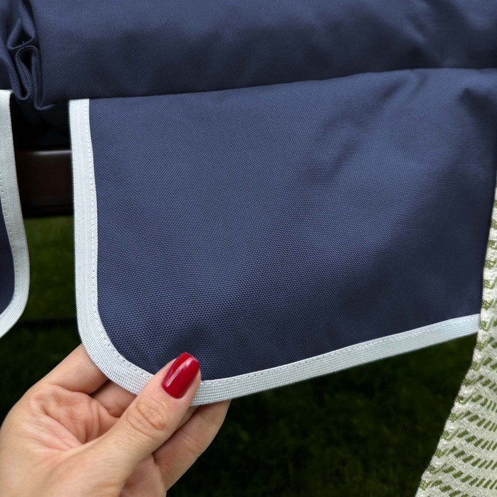 Подушка для качелей «Вилли», размер 50х60х180 см, цвет синий - фото 1881383007