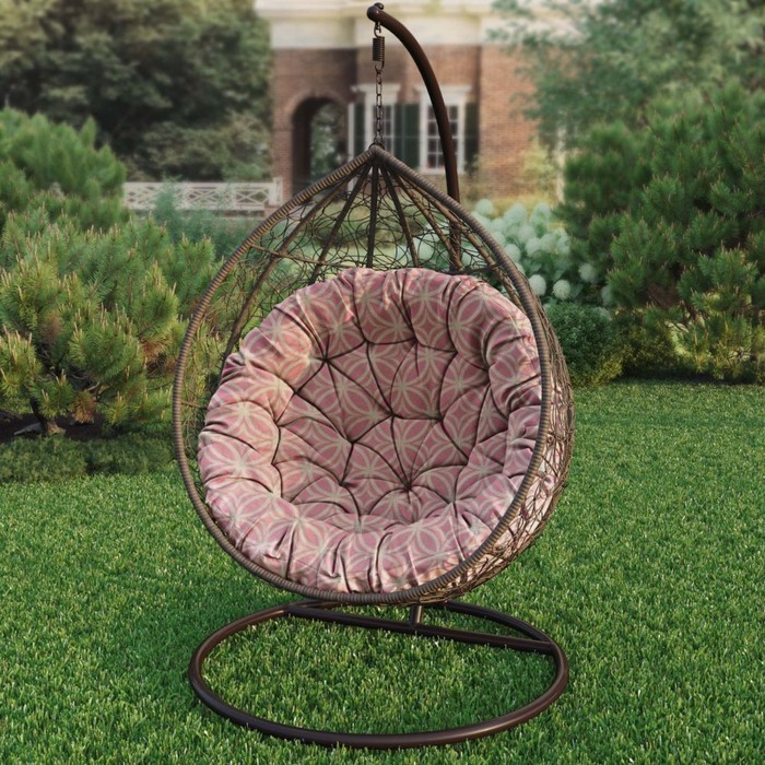 Подушка для качелей «Минас», диаметр 115 см, цвет розовый