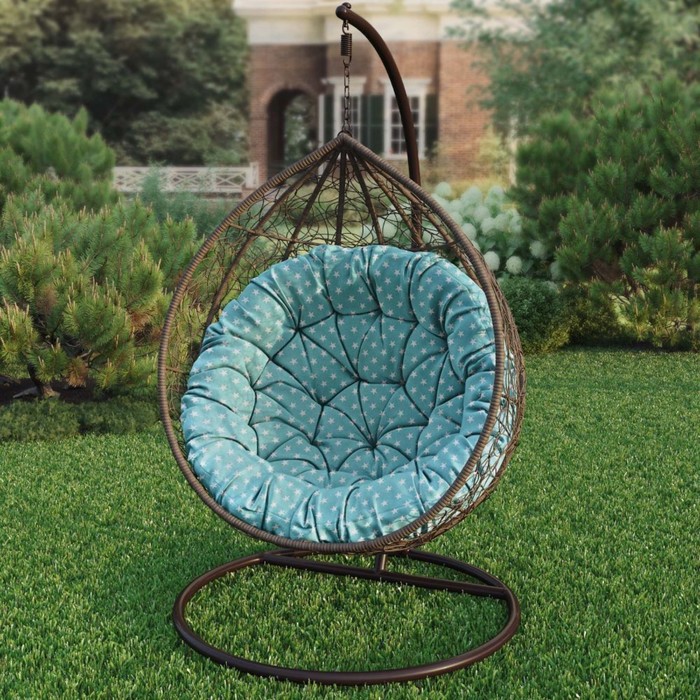 Подушка для качелей «Сири», диаметр 115 см, цвет голубой