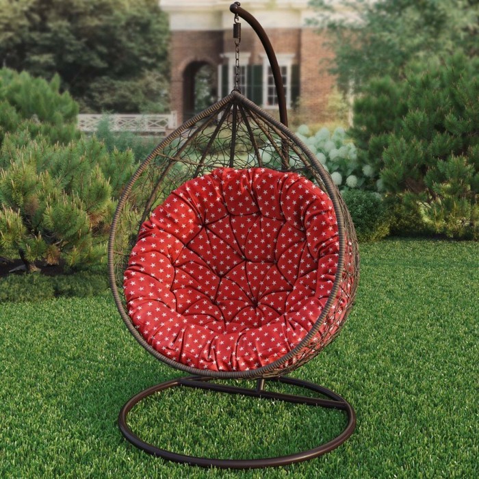 Подушка для качелей «Сири», диаметр 115 см, цвет красный