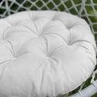 Подушка для качелей «Тина», диаметр 60 см, цвет белый - Фото 4