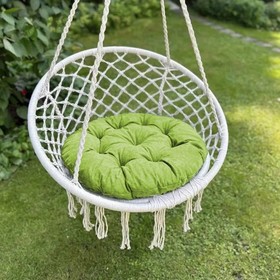 Подушка для качелей «Тина», диаметр 60 см, цвет зелёный