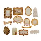 Вырубные картонные теги для скрапбукинга "Королевский шик" - Фото 3