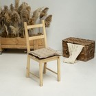 Подушка на стул «Ибица», размер 40х40 см, цвет бежево-коричневый - фото 301196263
