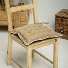 Подушка на стул «Ибица», размер 40х40 см, цвет горчичный - фото 301196271