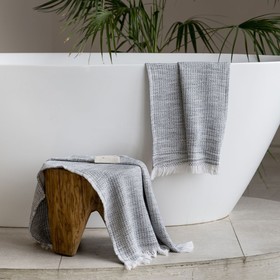 Полотенце «Арома», размер 60х90 см, цвет серый