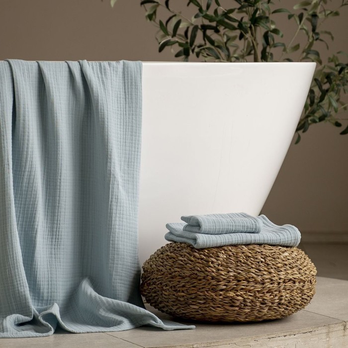 Полотенце «Шифу», размер 30x50 см, цвет голубой - Фото 1