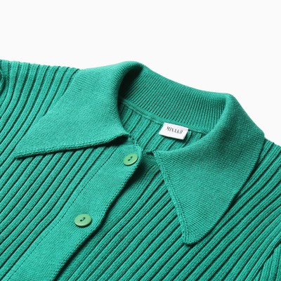 Джемпер женский на пуговицах MINAKU: Knitwear collection, зелёный, размер 46-48
