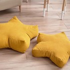 Декоративная подушка «Старс», размер 55х55х12 см, цвет жёлтый - Фото 3