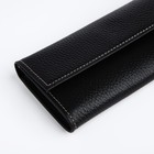 Кошелёк женский на кнопке, цвет чёрный - фото 23043063