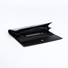 Кошелёк женский на кнопке, цвет чёрный - фото 23043064