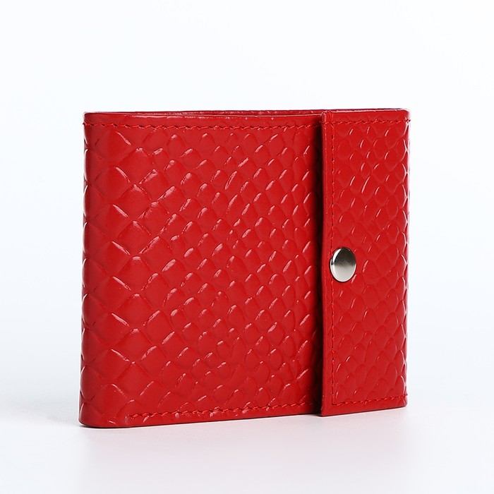 

Кошелёк женский на кнопке, цвет красный