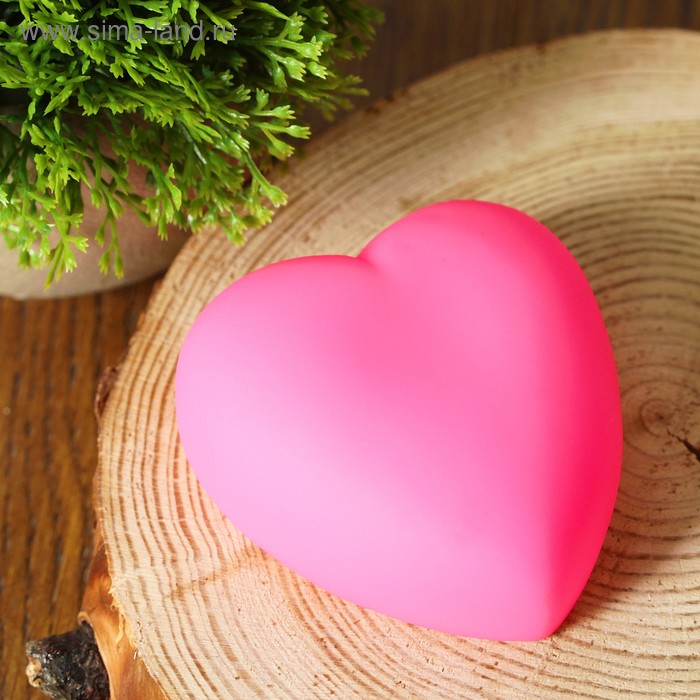 Сувенир световой "Сердечко", горит разными цветами, цвета МИКС - Фото 1