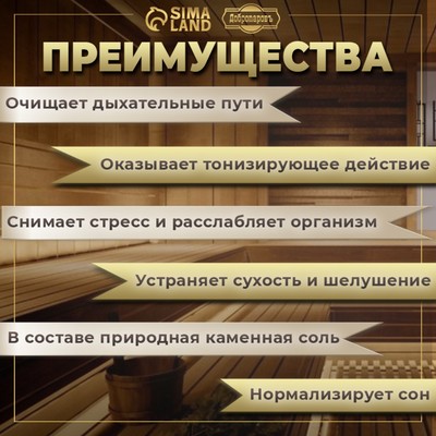 Соляной брикет набор 4 шт. «Эвкалипт, Лимон, Мята, Шалфей»