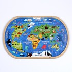 Пазл деревянный «Карта Мира» - фото 31111317