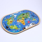 Пазл деревянный «Карта Мира» - фото 31111318
