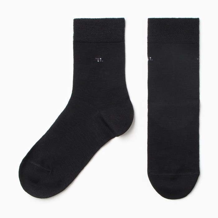 Носки мужские, размер цвет чёрный, размер 29 - Фото 1