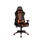 Кресло игровое Canyon Fobos GС-3, 150 кг, 2D подлокотники, экокожа, чёрно-оранжевое - фото 109127234