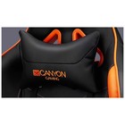 Кресло игровое Canyon Argama GС-4AO, 150 кг, 3D подлокотники, экокожа, чёрно-оранжевое - Фото 2