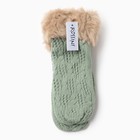 Варежки женские, цвет зеленый, размер 25 - фото 27195303