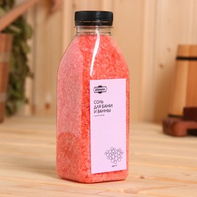 Соль для ванны и бани в бутылке 'Нежность розы' 600 г