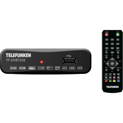 Ресивер DVB-T2 Telefunken TF-DVBT232 черный