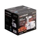 Мясорубка Endever Sigma 45, 2000 Вт, 2.7 кг/мин, реверс, белая - фото 51481366 Мясорубка Endever Sigma 45, 2000 Вт, 2.7 кг/мин, реверс, белая - фото 51481366