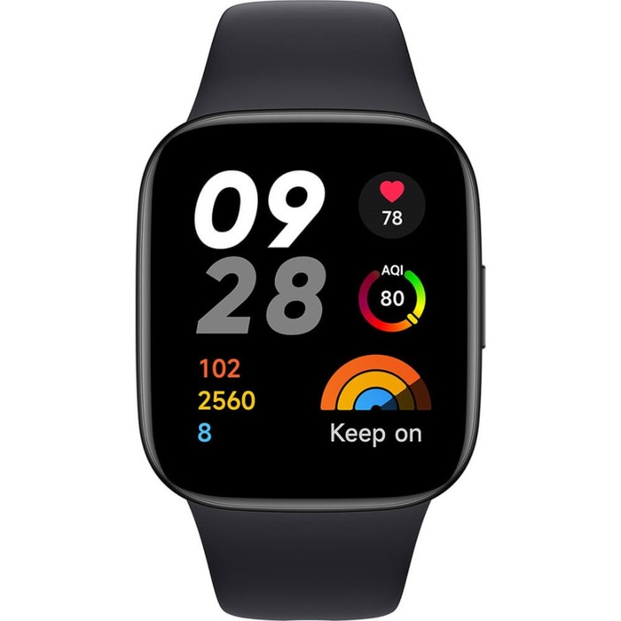 Смарт-часы Xiaomi Redmi Watch 3 Active, 1.83", TFT, сенсор, GPS, замер SpO2, 289 мАч, черные 1010372